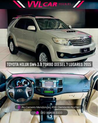 TOYOTA HILUX SW4 3.0 SRV 4X4 7 LUGARES 16V TURBO INTERCOOLER DIESEL 4P AUTOMÁTICO